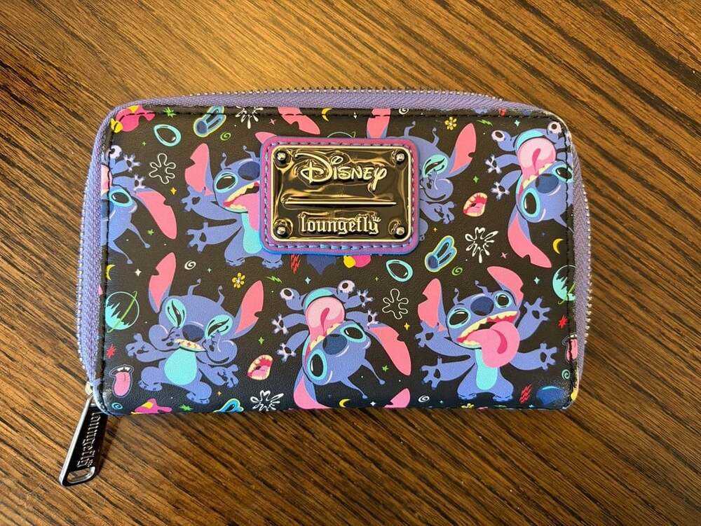 Loungefly Disney Stitch Space Zip-Around Wallet